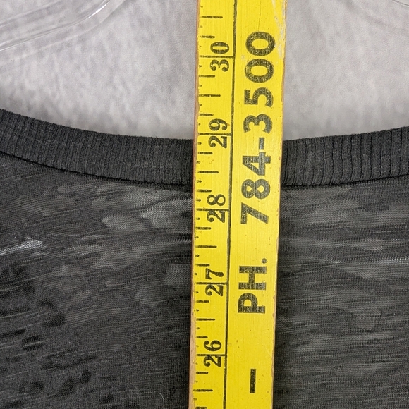 BKE Size Large Blouse With Glitter Sleeves And Sheer Bodice - Picture 9 of 10